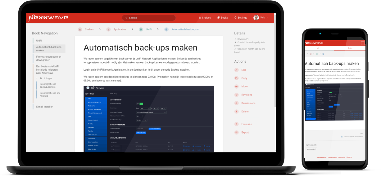 BookStack mockup
